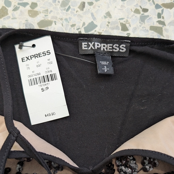 NWT Express sequined strappy back camisole - Picture 5 of 8